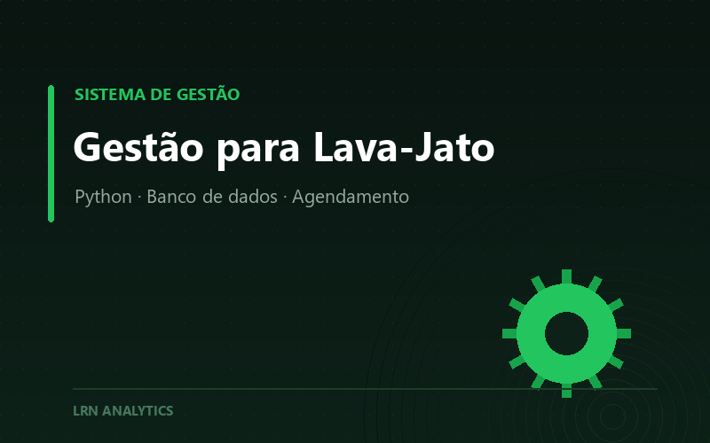 Sistema para lava-jato